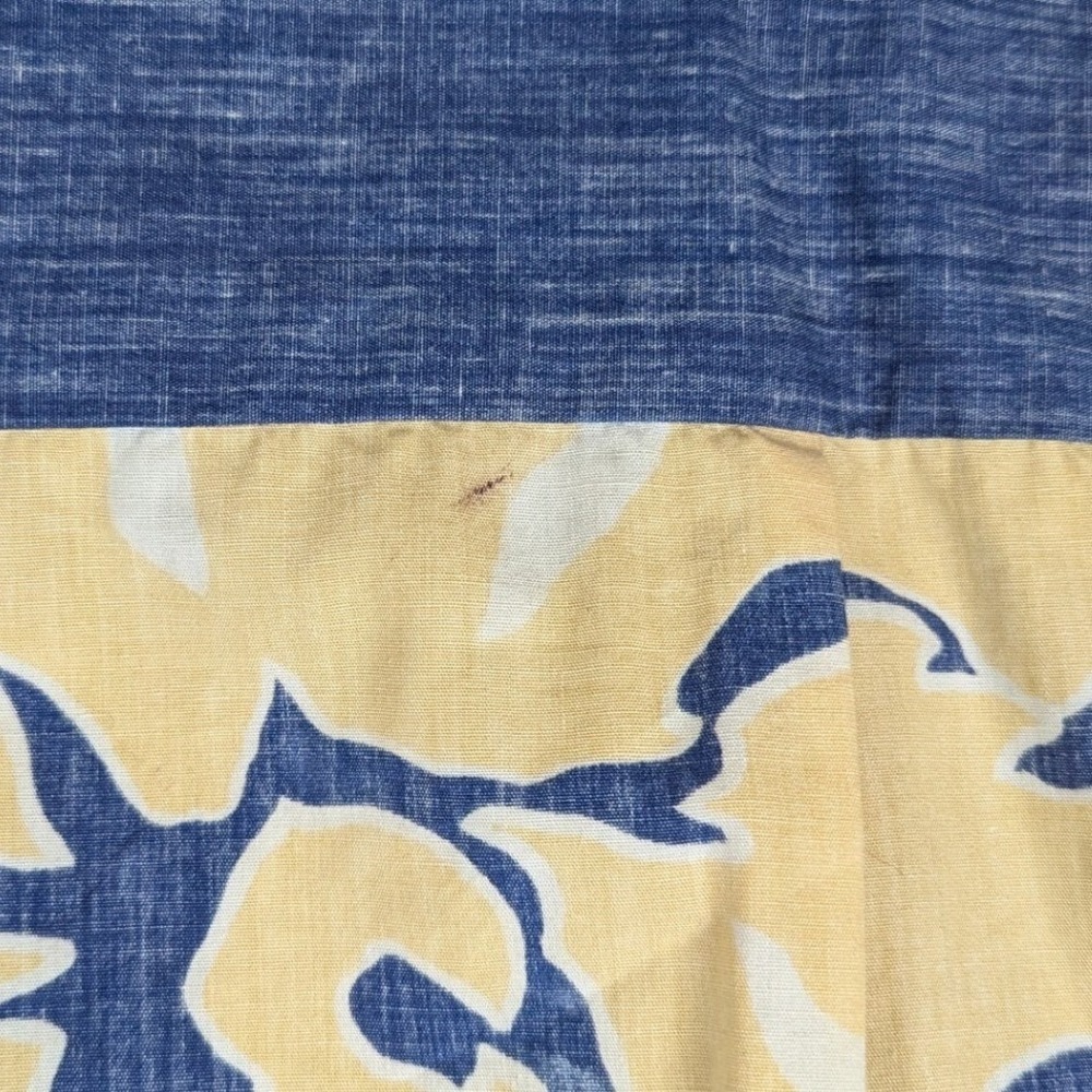 Reyn Spooner Hawaiian Shirt XL Blue Cream Hibiscus Floral Cotton Button Down - Picture 4 of 12